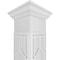 Ekena Millwork Craftsman Classic Square Non-Tapered Shaker Fretwork Column w/ Crown Capital & Crown Base CC1210ENSHKCRCR - alternate 4